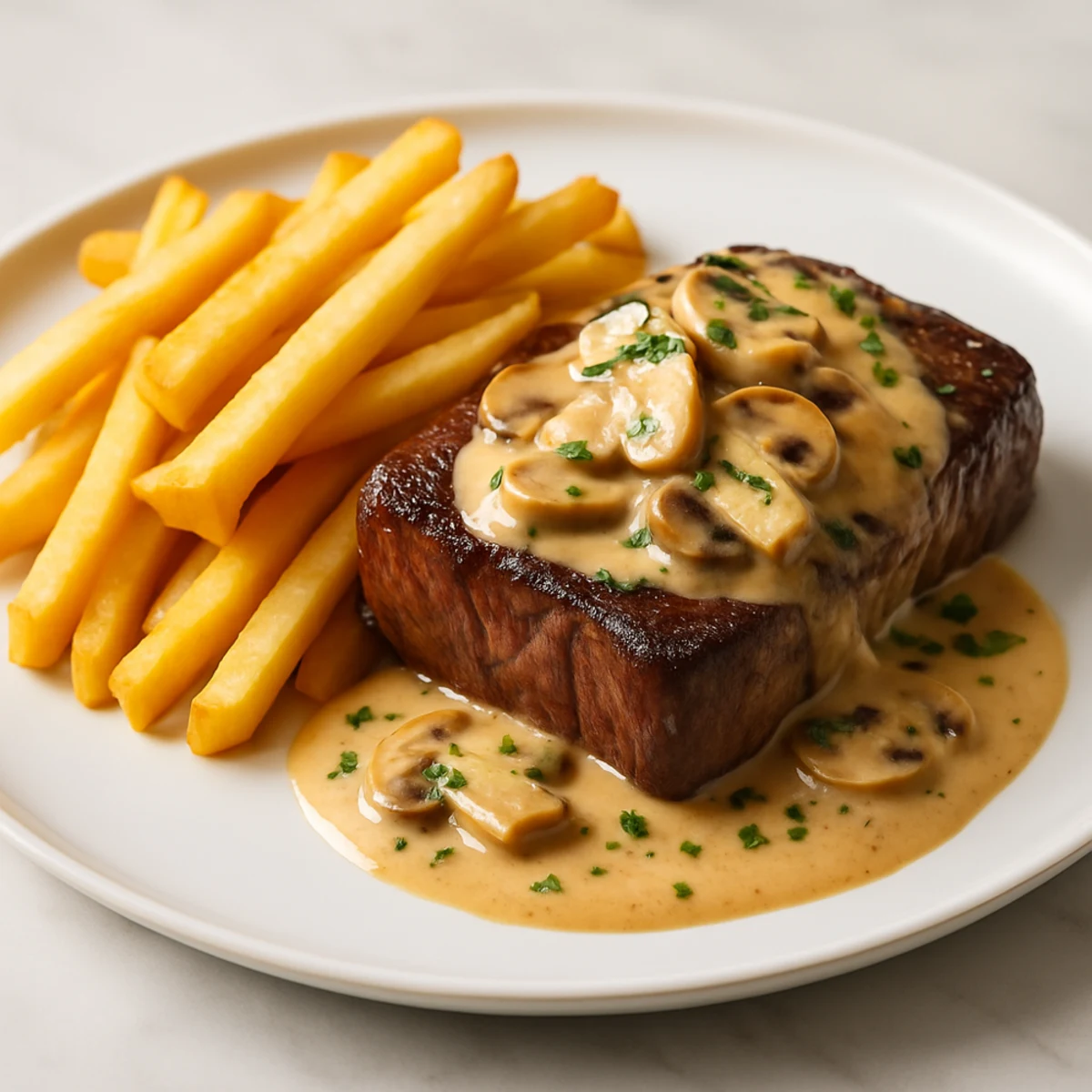 Cranberry Sauce Recipe Meets Steak, Fries & Mushroom Magic