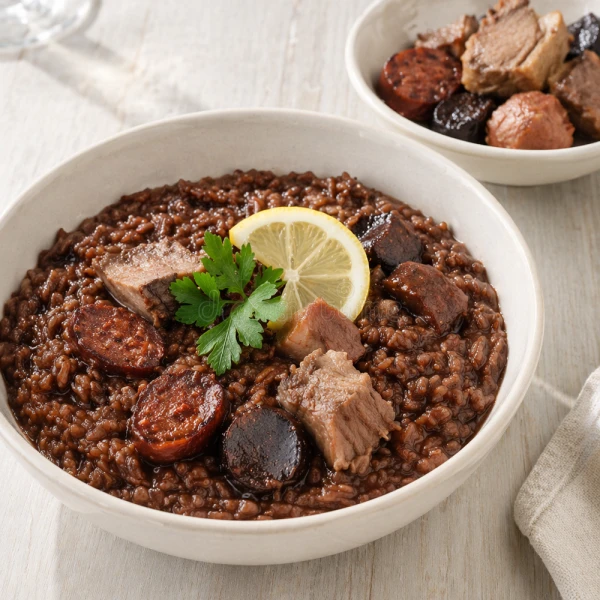 Sarrabulho com Arroz : accord vin et mets, recette et conseils