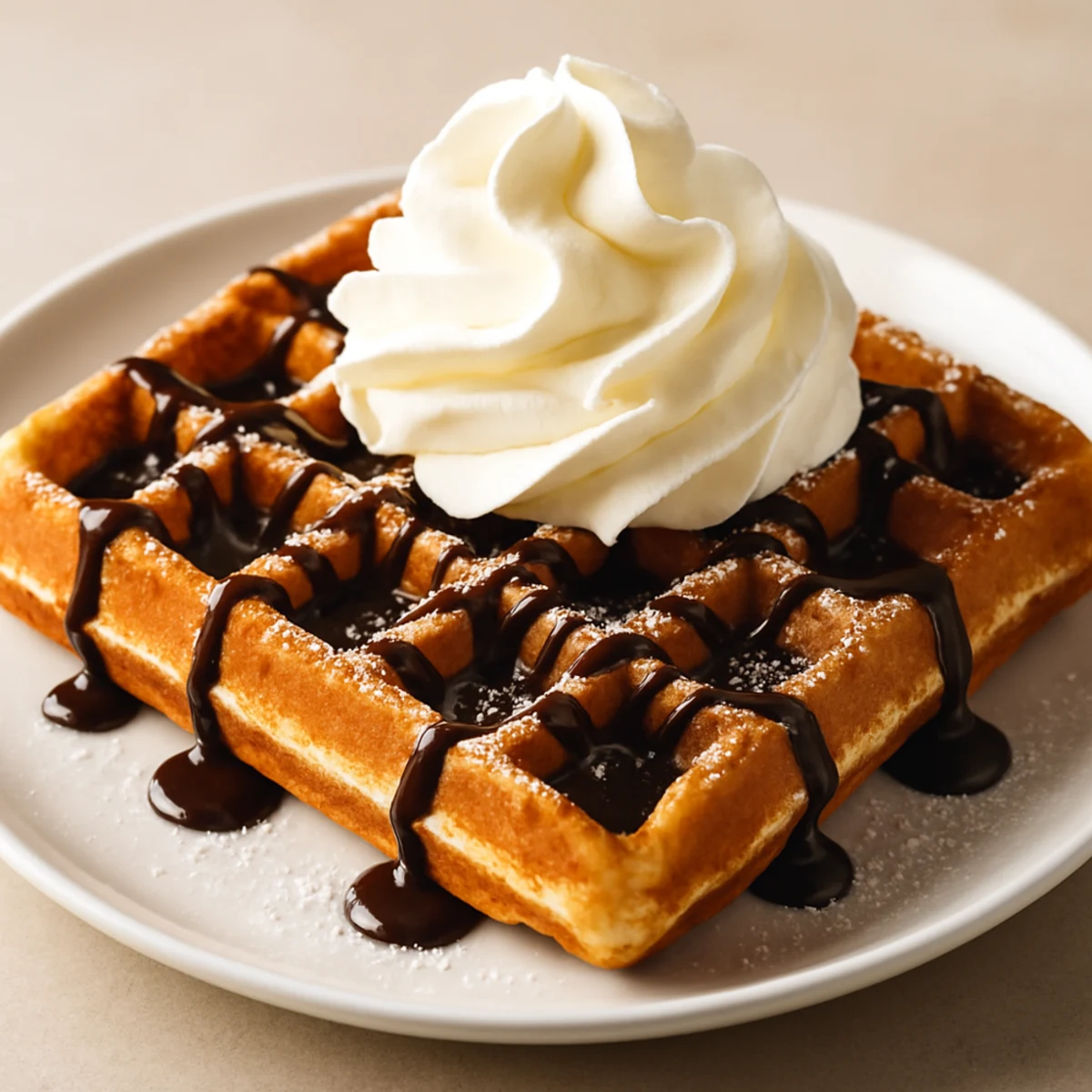 Gaufre au Chocolat et Chantilly: Recept & Vinmatchning