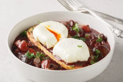 Oeufs en Meurette: Recept och Vinmatchning för Perfekt Middag