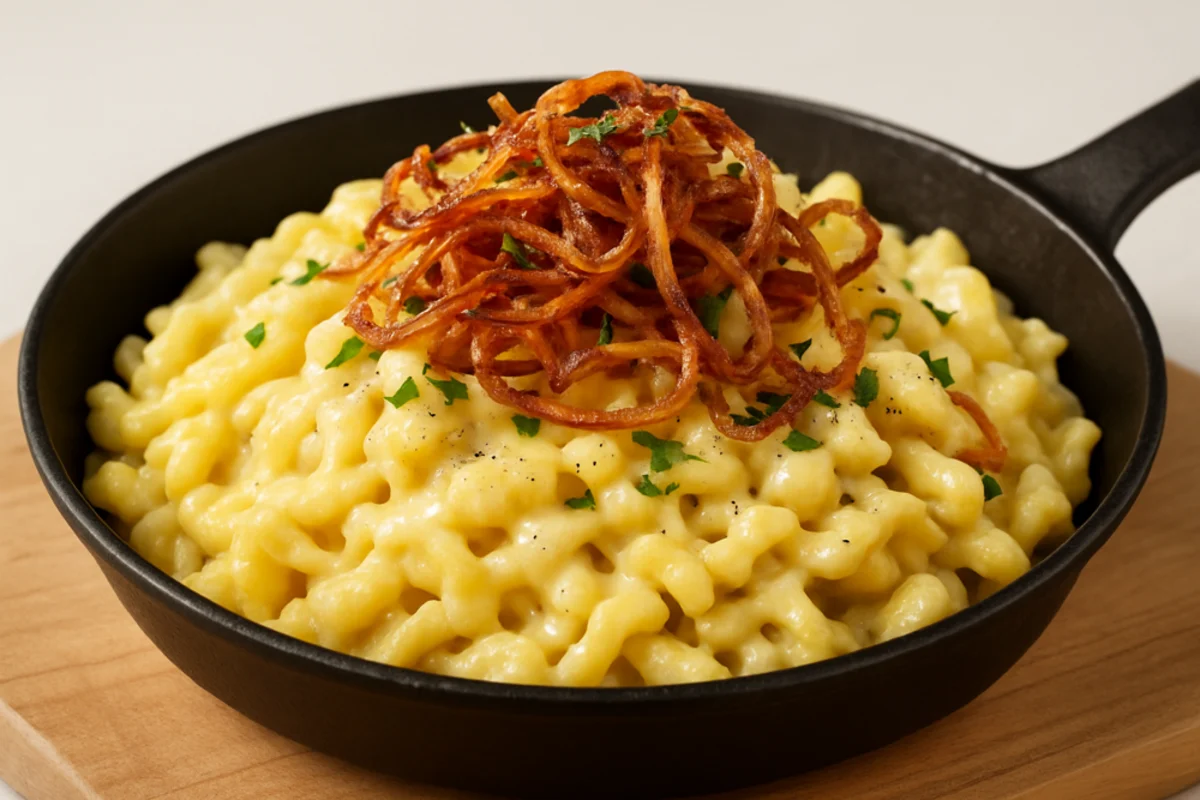 Käsespätzle mit Röstzwiebeln: Ricetta e Abbinamento Vino Perfetto