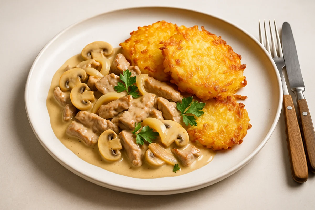 Geschnetzeltes Kalb mit Rösti : accord vin et mets parfait