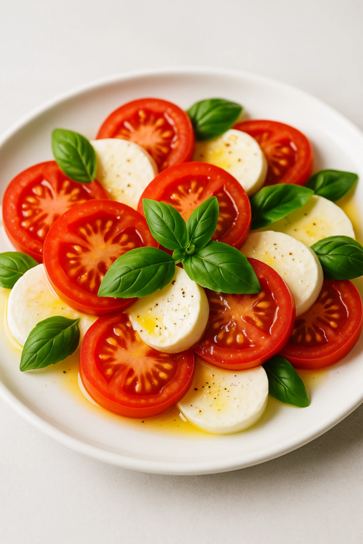 Tomato Mozzarella Salad with Basil & Provence Olive Oil