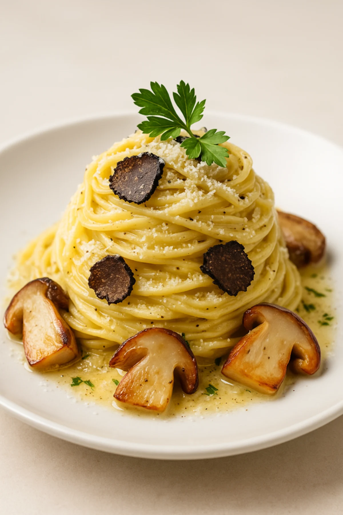 Tagliolini al Tartufo con Funghi Porcini: Recept & Vinmatchning