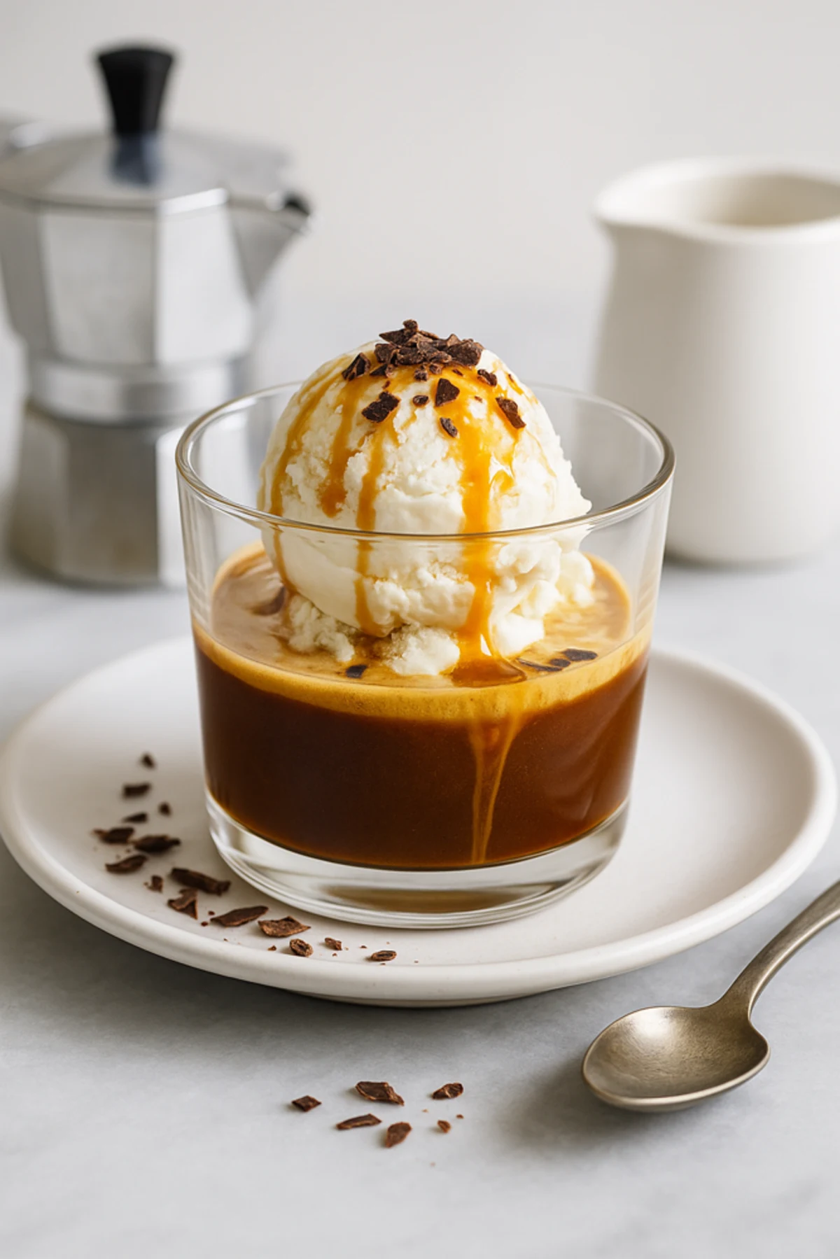 Affogato al caffè coco : recette française & accord vin