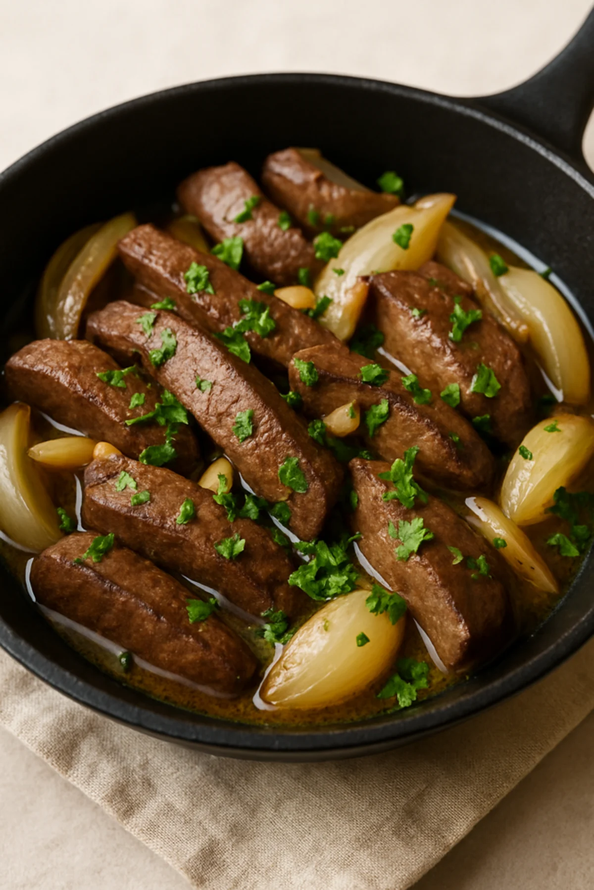 Liver Strips with Onions: Recipe & Perfect Wine Pairing