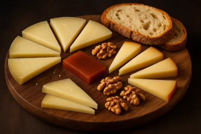 Manchego and Idiazábal Cheese Platter with Quince Paste: Best Wine Pairing