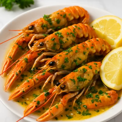 Harmonização Vinho para Whole Scampi with Garlic Butter and Parsley