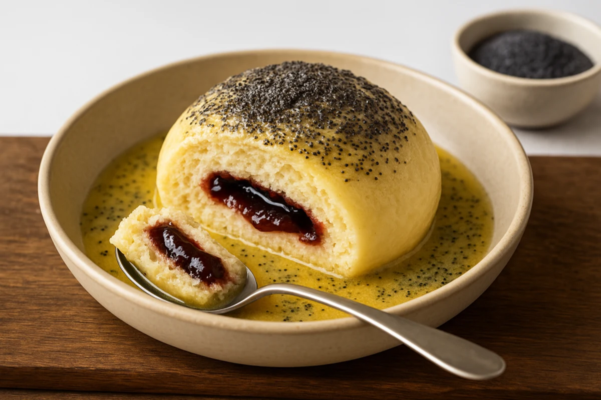 Wijn bij Germknödel mit Powidl und Mohnbutter: Recept & Pairing