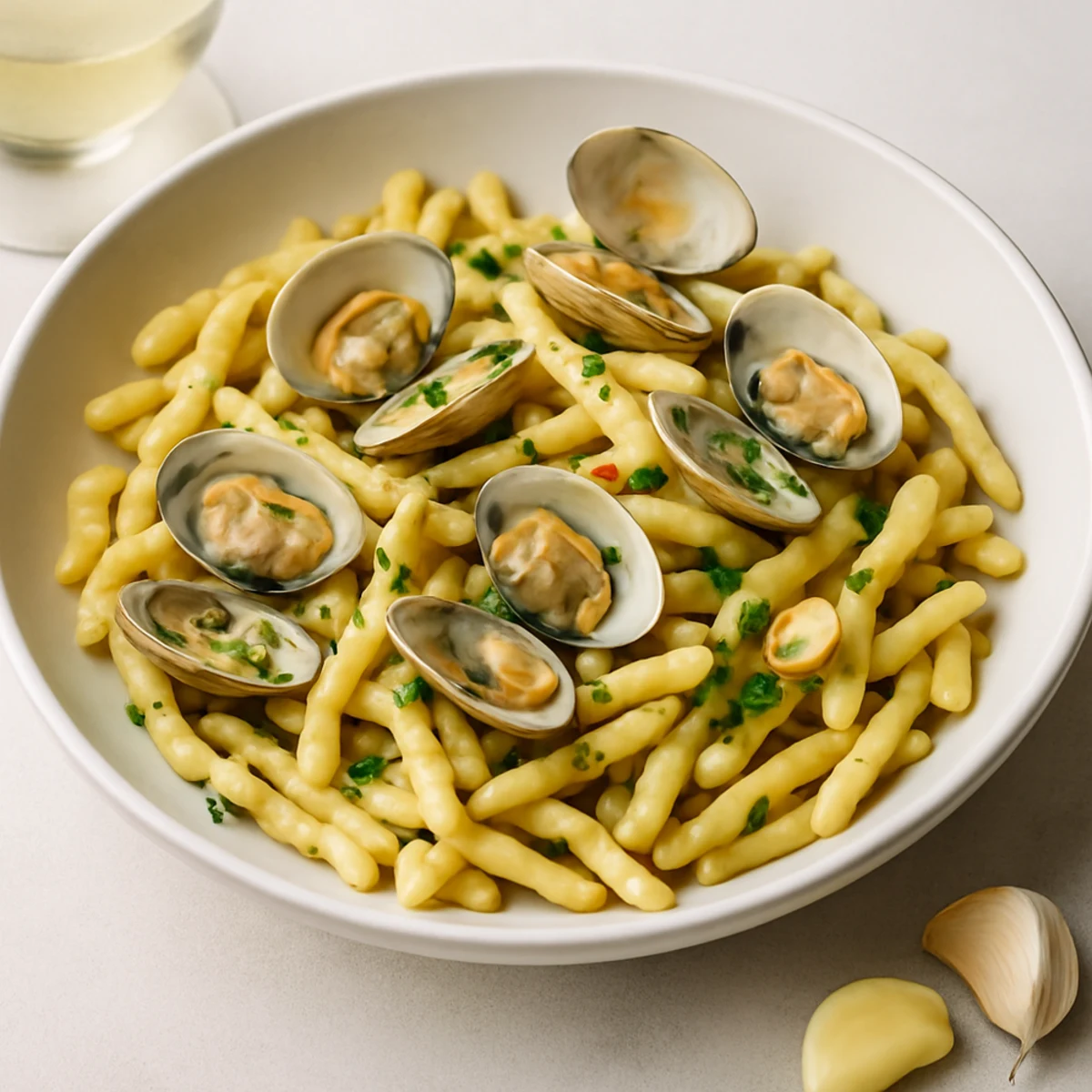 Strozzapreti alle Vongole: Recept och vinmatchning för en italiensk afton