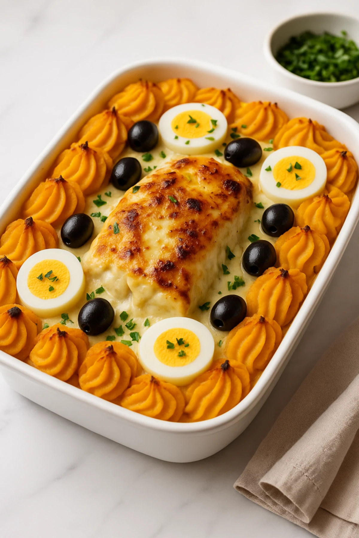 Wijn bij Bacalhau à Zé do Pipo com Batata Doce: Recept & Wijncombinatie