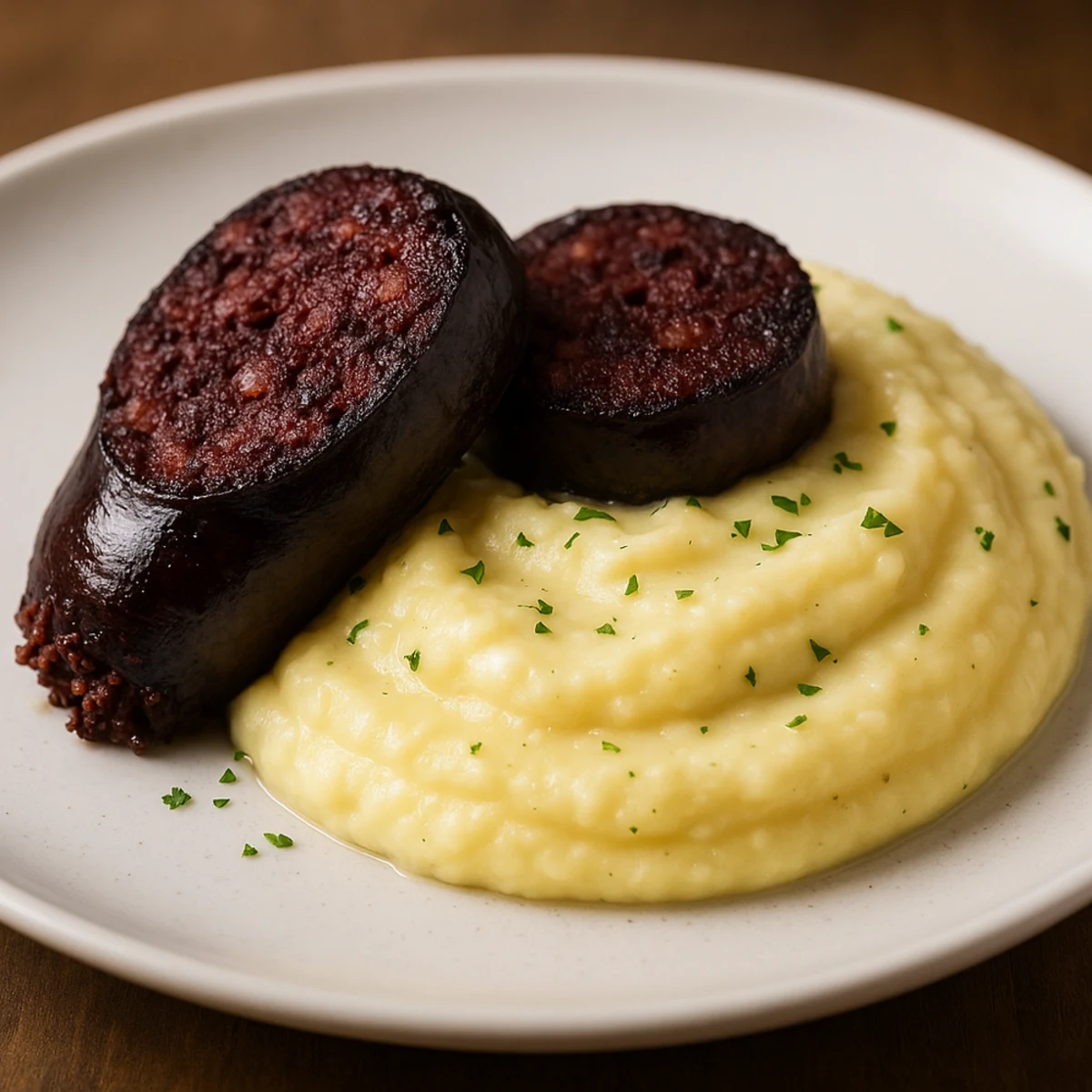 Boudin Noir with Creamy Potato Purée & Wine Pairing Guide