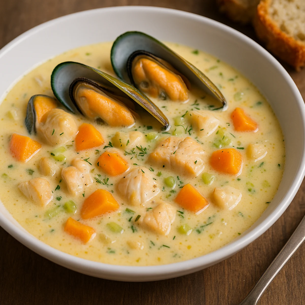 Seafood Chowder Rezept mit perfekter Weinempfehlung